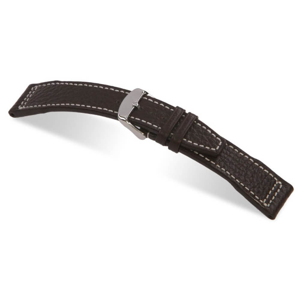 Buffalo Leather Watch Band | Mocha | Typhoon | IWC Style