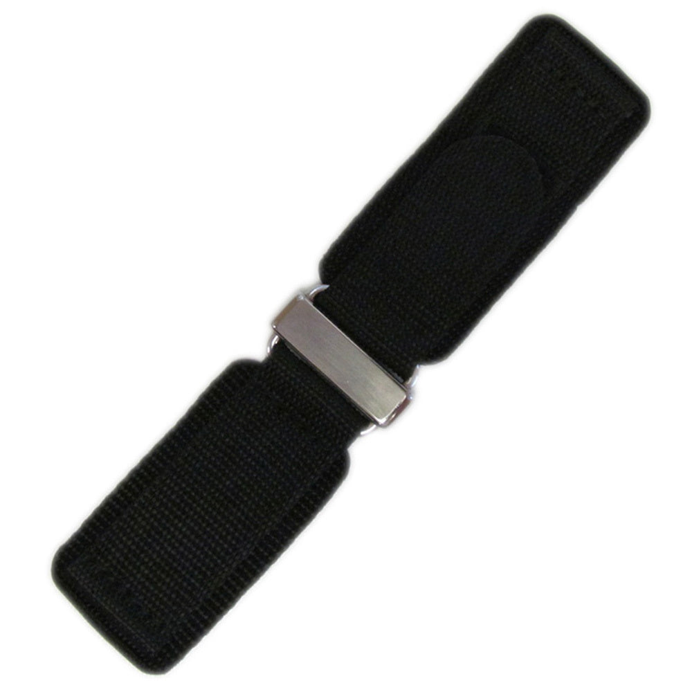 Velcro Watch Band | Black | Stainless Steel Hardware | For Bell & Ross