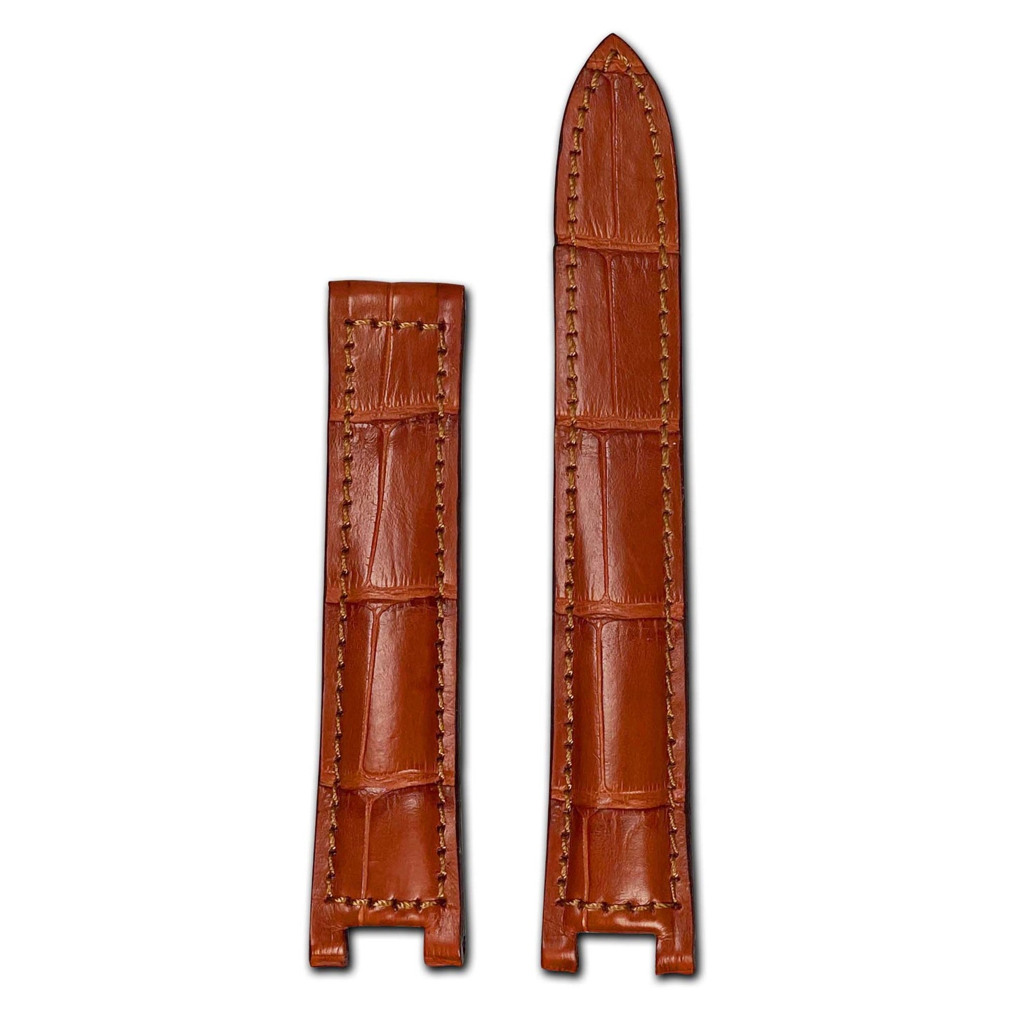 Genuine Alligator Watch Band | Versailles | Cognac | For Pasha de Cartier