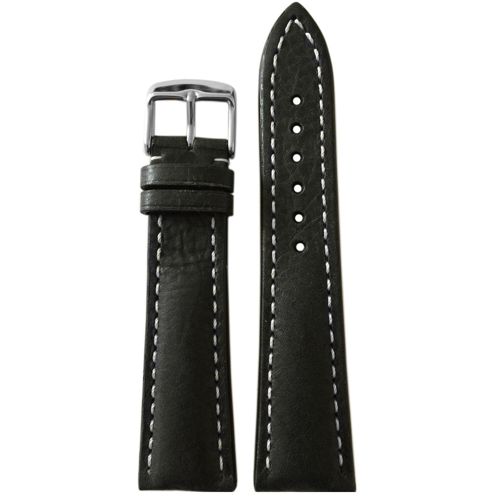 Cinturino per orologio 20 mm, 20 mm / 16 mm, in pelle bovina