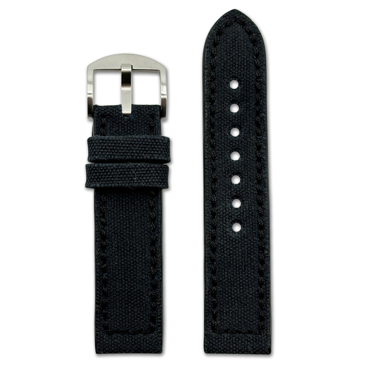 Genuine Canvas Watch Band | Virginia | Black