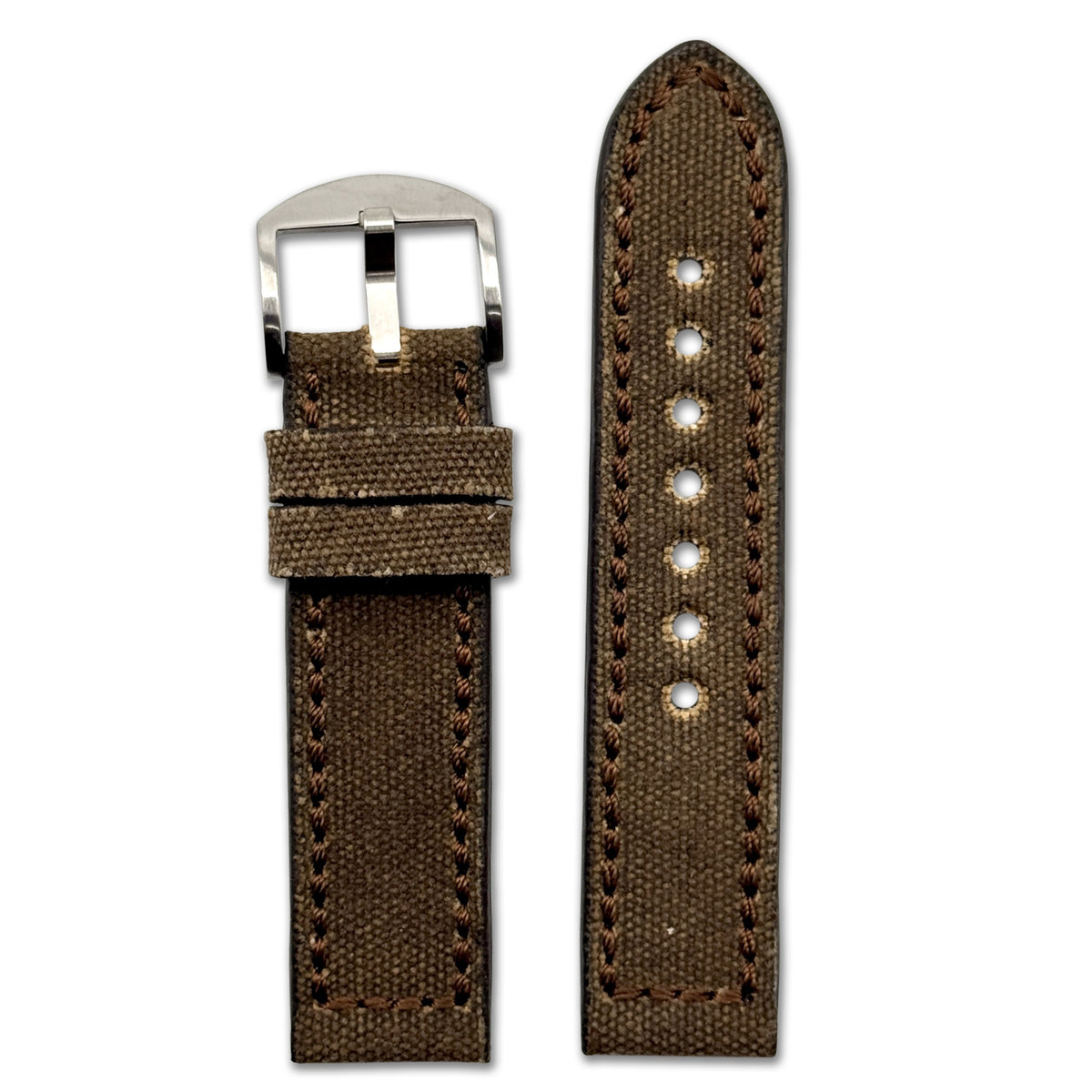 Genuine Canvas Watch Band | Virginia | Mocha