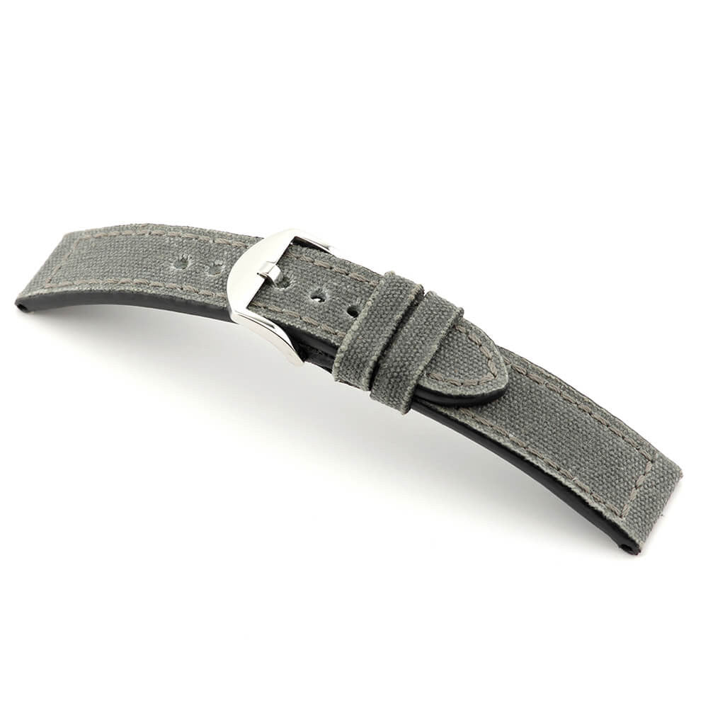 Genuine Canvas Watch Band | Virginia | Stone Grey