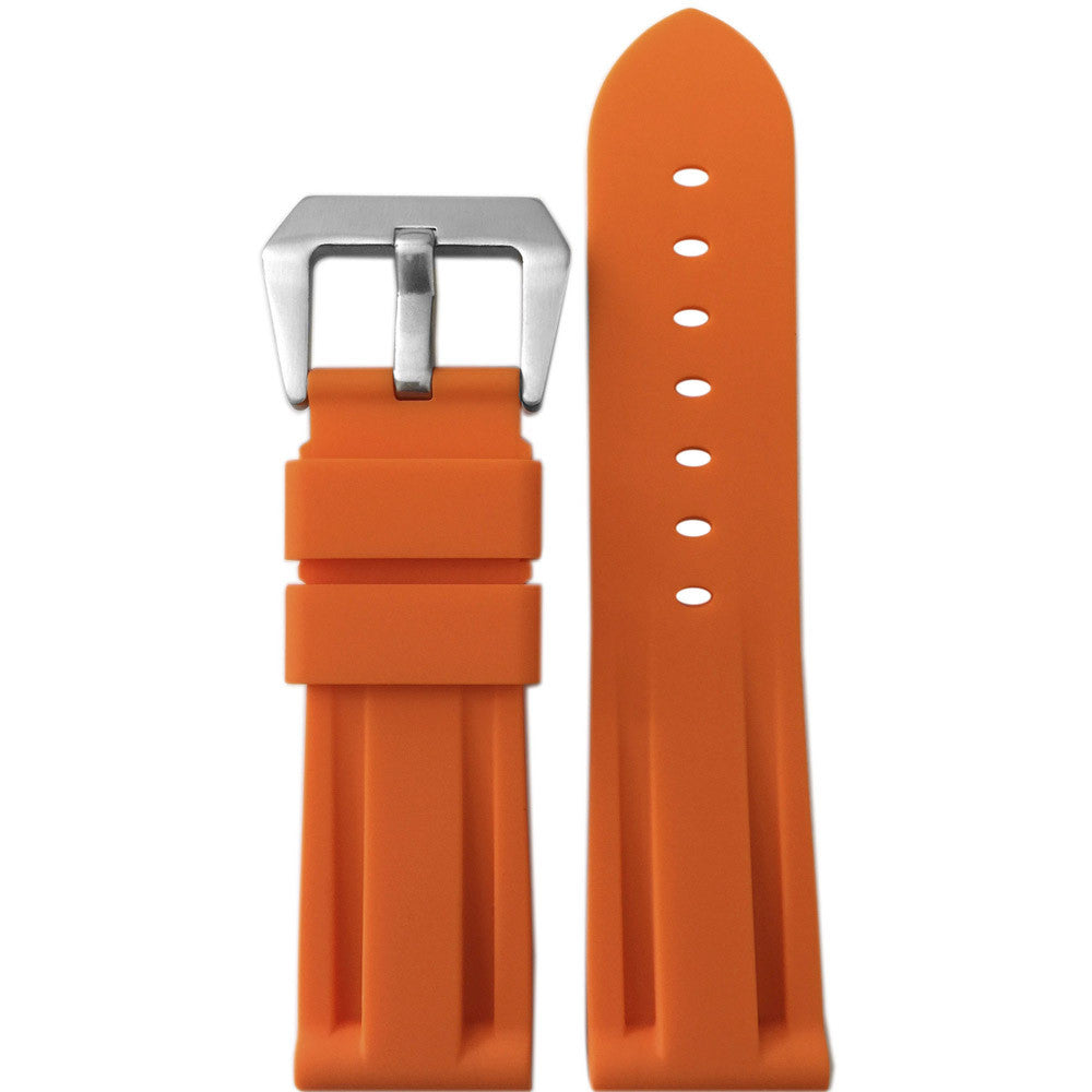 Waterproof Silicone Rubber Watch Band | Diver | Orange | For Panerai