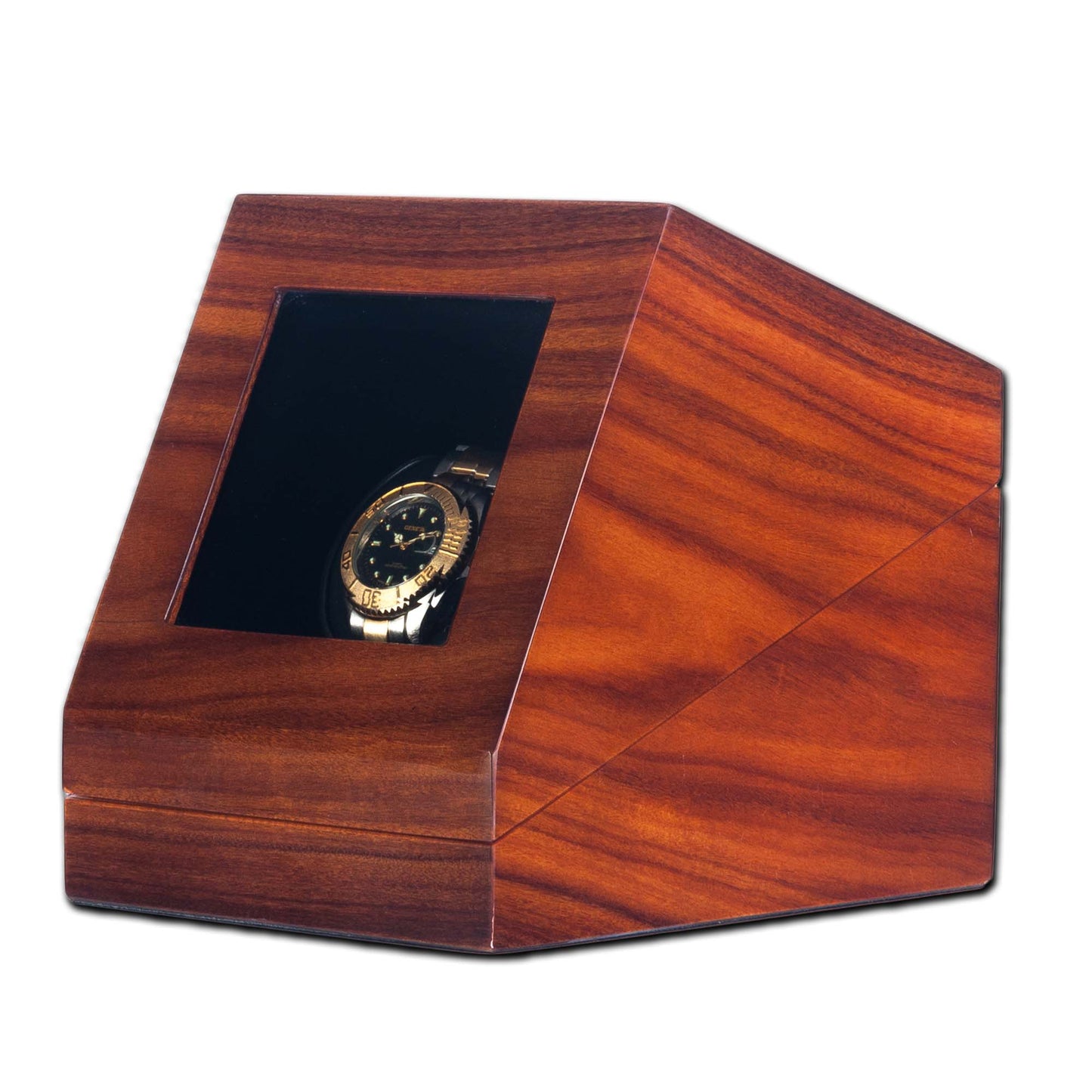 Watch Winders | Sienna 1 | Teak | Single Watch | Rotorwinder or Programmable | Closed