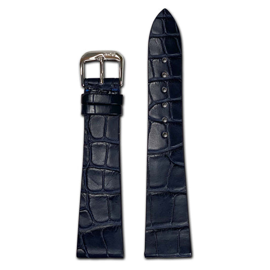 Genuine Alligator Watch Band | Zurich | Ocean Blue | For Patek Philippe